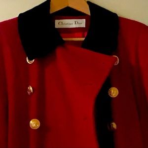 Vintage Christian Dior Wool Coat
